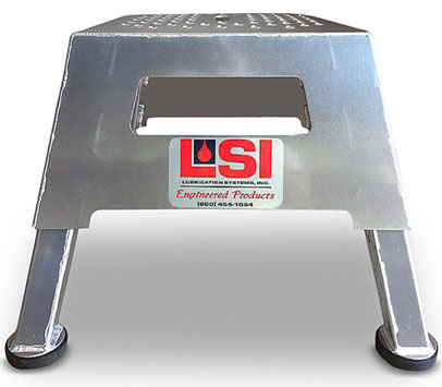 Integrated Lube Services industrial step stool adjustable heigth